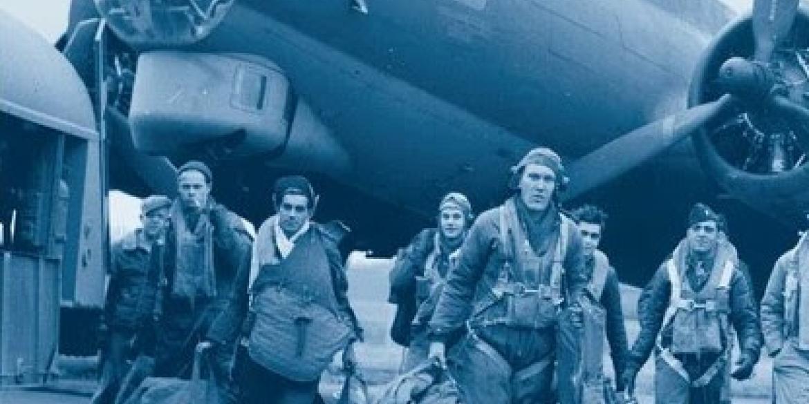 From the cover of Donald L. Miller's Masters of the Air: America's Bomber Boys Who Fought the Air War Against Nazi Germany.